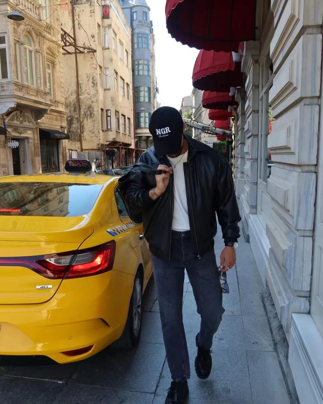 Street – Ready Swagger: Leather Jacket, Cap, and City Rhythm