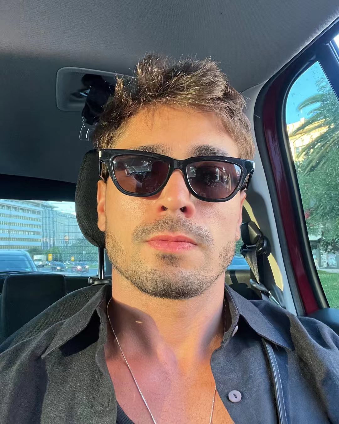 Cruisin’ in Style: Shades & Button – Up