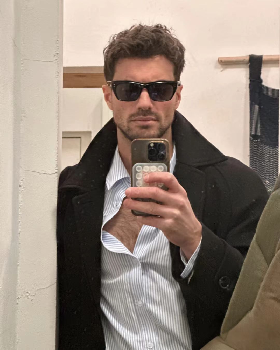 Urban Layered Vibe: Coat, Shirt, and Attitude